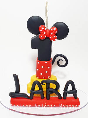 Vela personalizada minnie