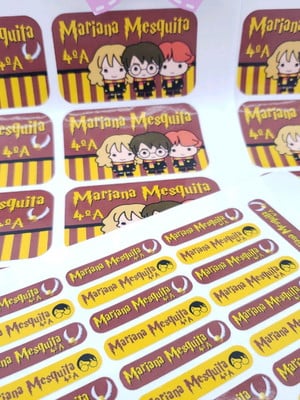 Kit etiquetas escolares harry potter cute