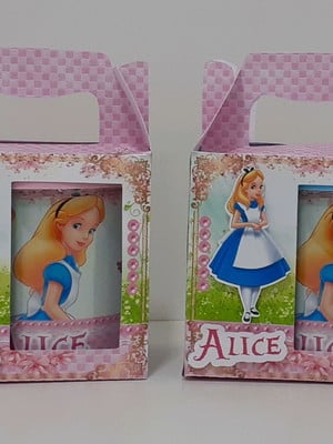 Caneca personalizada alice no país das maravilhas com caixa