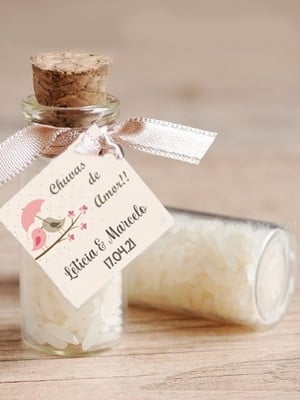 Chuva de arroz lembrancinha de casamento