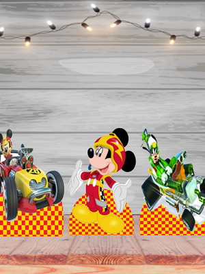 Mickey corrida displays kit com 10 peças