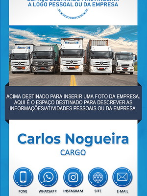 Cartao de visita digital interativo - transportadora