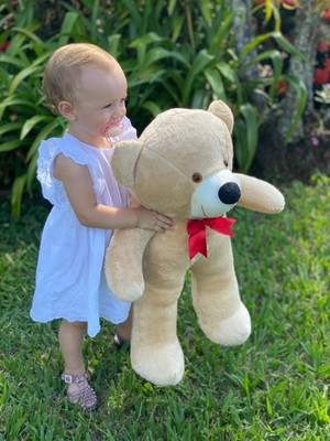 Urso de pelúcia 50cm - pandora