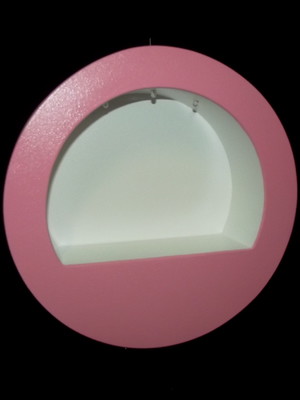 Nicho p redondo duplo meia base com led
