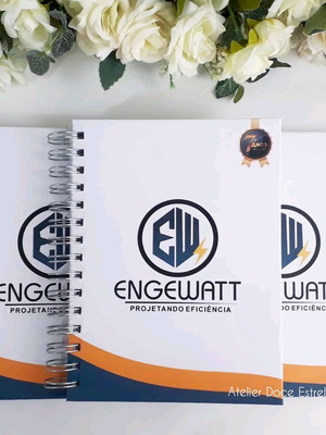 Caderno corporativo personalizado