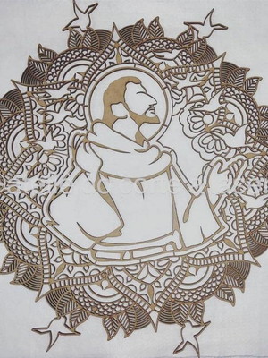 Mandala são francisco 60 cm