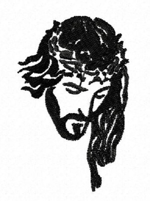 Matriz de bordado jesus *6cm