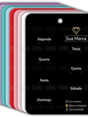 1.000 tags - cartela semaninha para bijuterias e semi joias