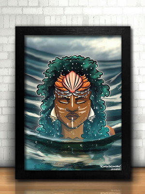 Quadro yemanja / ilustração (20x30cm)