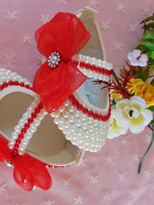 Sapatinhos com pérolas