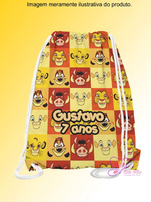 Mochilinha personalizada o rei leão
