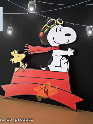 Placa snoopy aviador