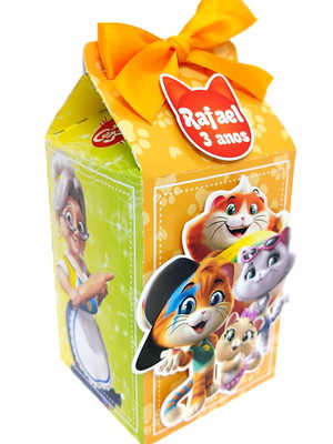 Caixa milk 3d 44 gatos