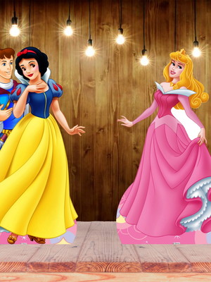 Princesas displays kit com 10 peças