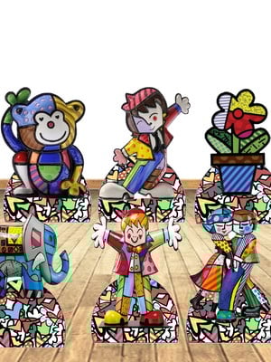 Romero brito displays kit com 10 peças