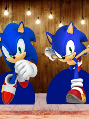 Sonic displays kit com 10 peças