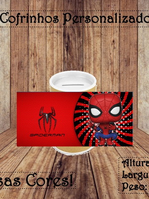 Cofrinho personalizado homem aranha