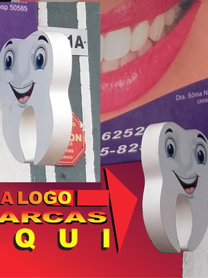 Placa para consultório odontologico - não é luminoso