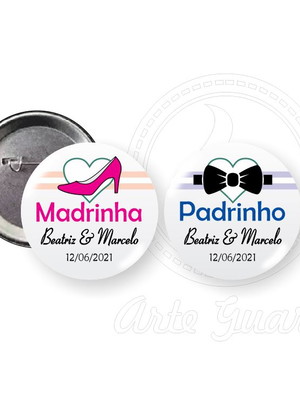 Boton casamento 4,5 cm padrinhos e pagens