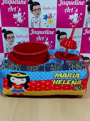 Kit cinema mulher maravilha e superman
