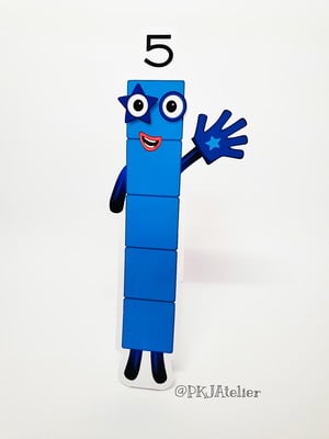 Display de mesa ou poster a4 numberblocks