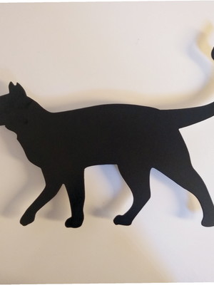 Gatos de parede mdf com led
