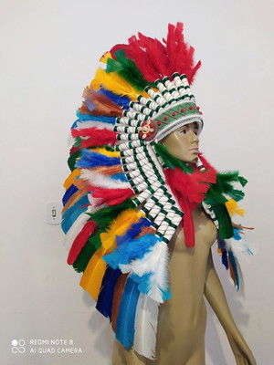 Penacho, cocar caboclo umbanda e candomble