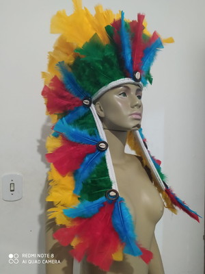 Penacho, cocar caboclo umbanda e candomble