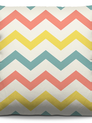 Capa de almofada geométrica zig zag