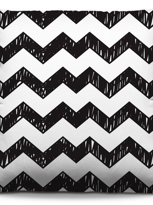 Capa de almofada geométrica zig zag