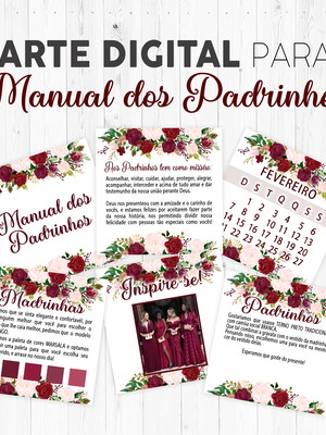 Arte digital para manual dos padrinhos