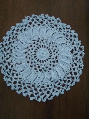 Toalha de crochê , doillie de crochê