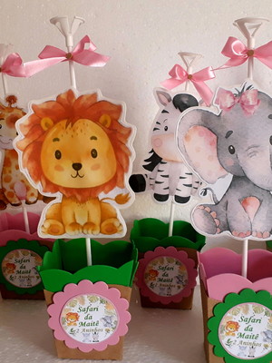Baby safari aquarela com 10