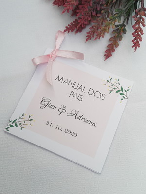 Convite manual dos pais casamento