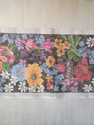 Tela pintada - talagarça (ponto ímpar)