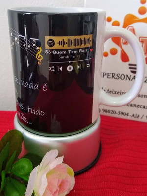 Caneca personalizada com código spotify