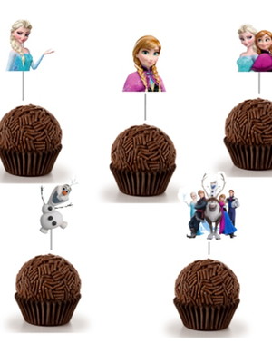 Topper para docinhos frozen