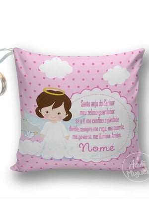Lembrancinha batizado chaveiro almofada personalizado