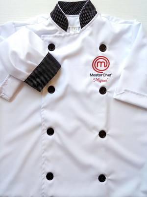 Dolma mini chef infantil personalizado com chapéu de chef