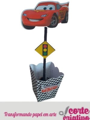 Centro de mesa tema carros