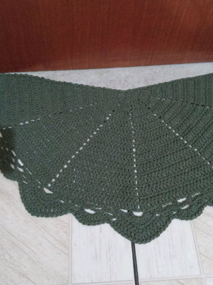 Tapete de croche meia lua