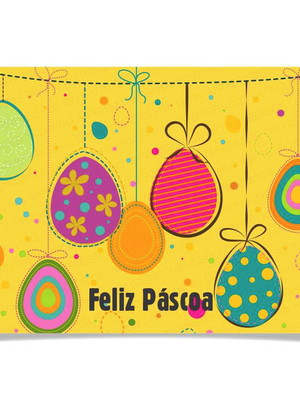 Cartão feliz páscoa, personalizado