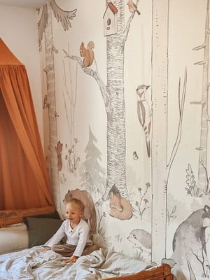 Papel de parede floresta e animais adcorista 1573822