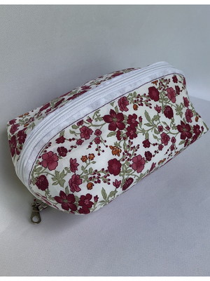 Necessaire/estojo cubo tecido