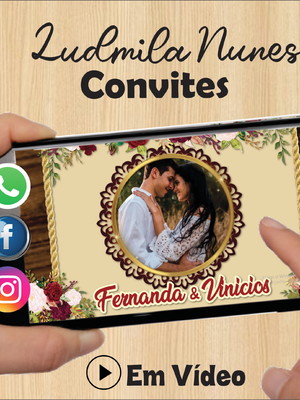Convite animado casamento marsala