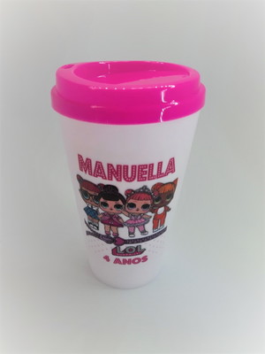 Copo twister 500ml com tampa bucks personalizado