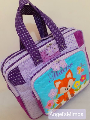 Bolsa bolsa 3 divisões raposinha