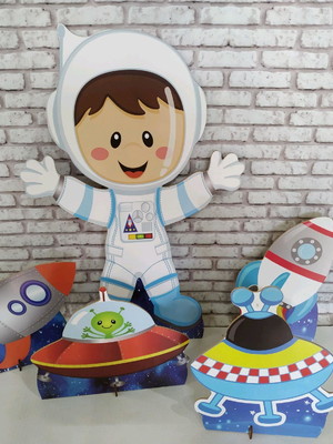 Kit display astronauta mdf