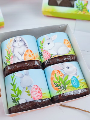 Caixa brownie de páscoa