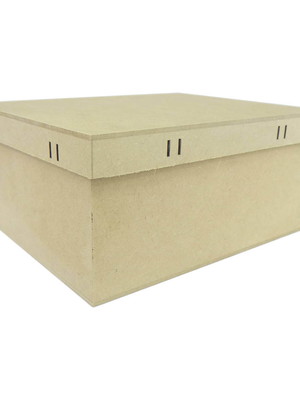 Caixa mdf retangular passa fita tam:23x17x10cm